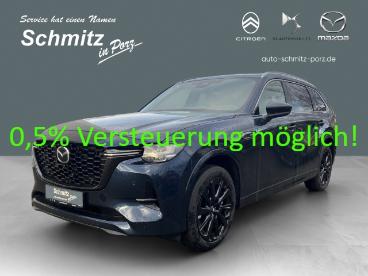 SPOTICAR Mazda Cx-80 Homura Plus Phev Hud Panorama Navi Klimaautom E-si Gebraucht - Geländewagen Plug-in Hybrid Blau - Köln - 1201269301_1