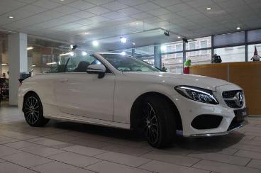 SPOTICAR Mercedes C-klasse Classe C Cabrio Amg Line 9g-tronic Navi/led/sport Gebraucht - Coupé-cabrio Benzin Weiß - Schöningen - 1201210352_5