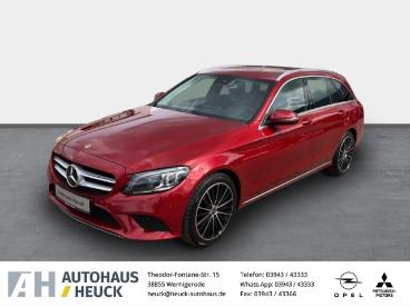 SPOTICAR Mercedes C-klasse Classe C T Multibeam Ahk-klappbar Navi Led Blendfreies Fern Gebraucht - Coupé-cabrio Benzin Rot - Wernigerode - 1201298077_1