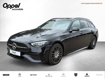 SPOTICAR Mercedes C-klasse Classe C T Amg Line *navi+360° Kamera+schiebedach* Gebraucht - Coupé-cabrio Benzin Schwarz - Ansbach - 1201309560_1