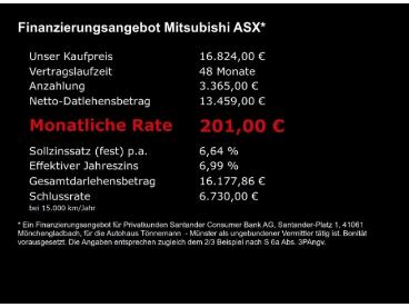 SPOTICAR Mitsubishi Asx Spirit Plus Cvt+led+navi+ausparkassistent+keyless+ Gebraucht - Suv Benzin Schwarz - Münster - 1201216612_5