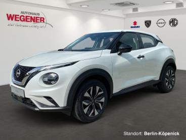 SPOTICAR Nissan Juke Acenta 1.0 Dig-t 114 Ps 7dct Navi Klima Shz Gebraucht - Suv Benzin Weiß - Berlin - 1201157328_1