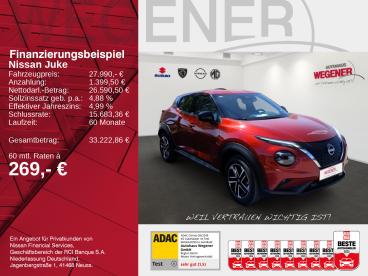 SPOTICAR Nissan Juke 1.6 Hybrid 143 Ps 4amt N-connecta Gebraucht - Suv Benzin Rot - Berlin - 1201276375_2
