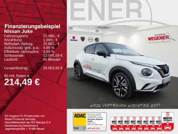 SPOTICAR Nissan Juke N-design 6mt 19´´lm Shz 360°kam Alcantara® Gebraucht - Suv Benzin Weiß - Berlin - 1201282068_2
