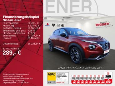 SPOTICAR Nissan Juke 1.6 Hybrid At N-design Navi*led*bose*assis. Gebraucht - Suv Benzin Rot - Berlin - 1201282271_2