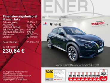 SPOTICAR Nissan Juke Acenta 1.0 Dig-t 114 Ps 7dct Navi Klima Shz Gebraucht - Suv Benzin Schwarz - Berlin - 1201282411_2