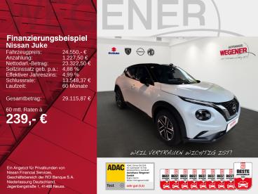 SPOTICAR Nissan Juke 1.0 Dig-t 114 Ps 6mt N-connecta Gebraucht - Suv Hybrid Weiß - Berlin - 1201318385_2