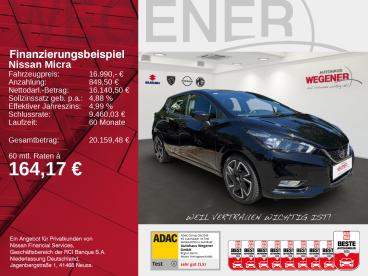 SPOTICAR Nissan Micra 1.0 Ig-t Xtronic 92 Ps *navi*kamera*shz* N-way Gebraucht - Kleinwagen Benzin Schwarz - Berlin - 1201157330_2