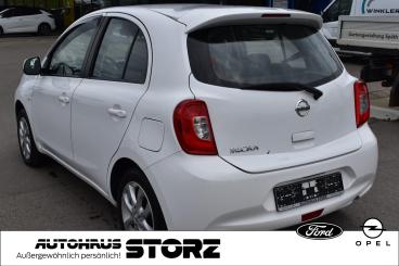 SPOTICAR Nissan Micra Acenta |shz|klima-auto|8-fach|tempomat| Gebraucht - Kleinwagen Benzin Weiß - Villingen-schwenningen - 1201278975_4