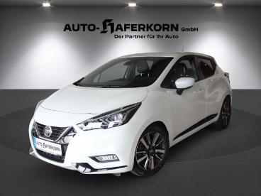 SPOTICAR Nissan Micra Tekna*kamera*szhzg*navi Gebraucht - Kleinwagen Benzin Weiß - Frohburg - 1201301870_1
