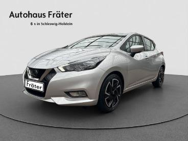 SPOTICAR Nissan Micra N-way 1.0 Carplay Sitzh Tempom. Allwetter Gebraucht - Kleinwagen Benzin Silber - Rendsburg - 1201312425_1