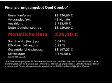 SPOTICAR Opel Combo Cargo E Cargo Edition Cdti+ruckfahrkamera+navi+sitz-/len Gebraucht -  Diesel Grau - Heiden - 1201296104_5