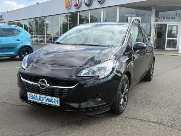 SPOTICAR Opel Corsa E 120 Jahre Ecoflex Gebraucht - Kleinwagen Benzin Schwarz - Chemnitz - 1201323197_1