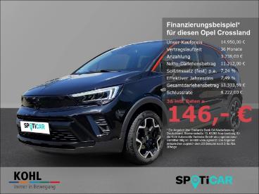 SPOTICAR Opel Crossland Gs Line 1.2 Turbo 130 Ps Led Ruckfahrkam Klimaauto Gebraucht - Suv Benzin Schwarz - Aachen - 1201314569_1
