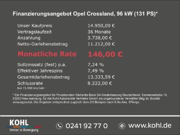 SPOTICAR Opel Crossland Gs Line 1.2 Turbo 130 Ps Led Ruckfahrkam Klimaauto Gebraucht - Suv Benzin Schwarz - Aachen - 1201314569_3