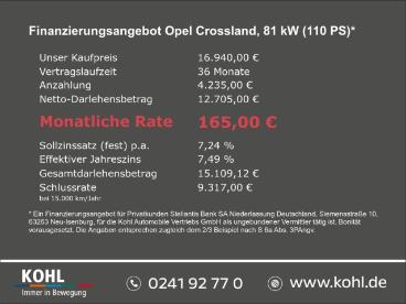 SPOTICAR Opel Crossland Ultimate Paket 1.2 Turbo 110ps Keyless Lenkradhzg Gebraucht - Suv Benzin Grau - Aachen - 1201334813_3