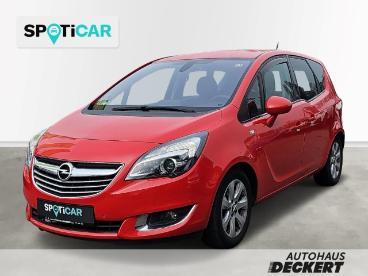 SPOTICAR Opel Meriva B Innovation 1.4 Turbo Eat6 Navi Leder Mehrzonenkl Gebraucht - Familienauto Benzin Rot - Homburg - 1201234325_1