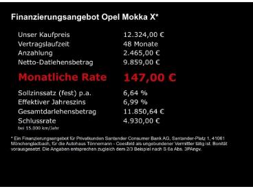 SPOTICAR Opel Mokka X On+ruckfahrkamera+sitzheizung+lenkradheizung+parkp Gebraucht - Suv Benzin Schwarz - Coesfeld - 1201277395_5