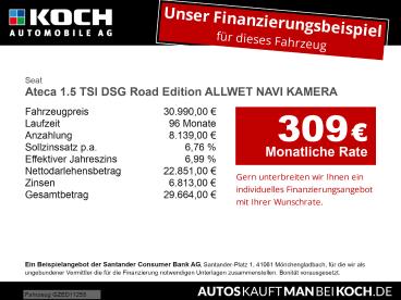 SPOTICAR Seat Ateca 1.5 Tsi Dsg Road Edition Allwet Navi Kamera Ateca Gebraucht - Suv Benzin Schwarz - Berlin - 1201282040_2