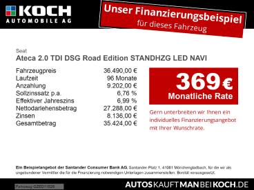 SPOTICAR Seat Ateca 2.0 Tdi Dsg Road Edition Standhzg Led Navi Ateca 2 Gebraucht - Suv Diesel Grau - Berlin - 1201304926_2