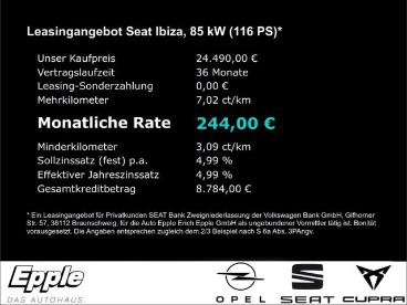 SPOTICAR Seat Ibiza Fr Black Edition 1.0 Tsi 85 Kw (116 Ps) 7- Gebraucht - Kleinwagen Benzin Schwarz - Rutesheim - 1201328410_3