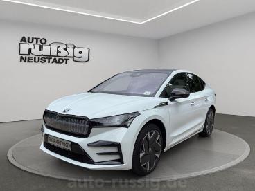 SPOTICAR Skoda Enyaq Iv Coupe Rs Suite 4x4,hud,ahzv,21zoll,warmep Gebraucht - Geländewagen Elektro Weiß - Neustadt In Sachsen - 1201274098_1