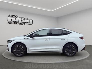 SPOTICAR Skoda Enyaq Iv Coupe Rs Suite 4x4,hud,ahzv,21zoll,warmep Gebraucht - Geländewagen Elektro Weiß - Neustadt In Sachsen - 1201274098_2