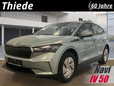 SPOTICAR Skoda Enyaq Iv 50 Loft 55kwh Navi/led/virt./sh/sport/dab+ Gebraucht - Geländewagen Elektro Silber - Schöningen - 1201356070_1