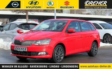 SPOTICAR Skoda Fabia Combi 1.2l Tsi Ambition Autom./ahk/pdc/ Bc Gebraucht - Kleinwagen Benzin Rot - Wangen Im Allgäu - 1201225594_1