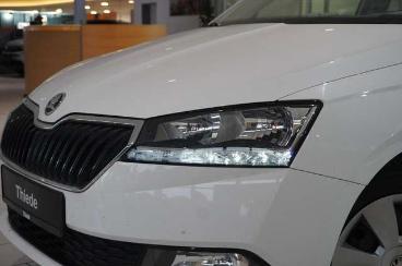 SPOTICAR Skoda Fabia 1.0 Active 5-tur Led/klima/usb/nebel/bt Gebraucht - Kleinwagen Benzin Weiß - Schöningen - 1201356509_5