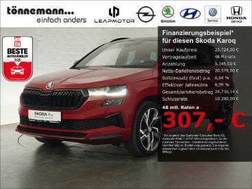 SPOTICAR Skoda Karoq Sportline Tdi Dsg 4x4+ahk+matrix Led+navi+ruckfahr Gebraucht - Suv Diesel Rot - Coesfeld - 1201172111_1