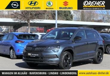 SPOTICAR Skoda Karoq 2.0 Tsi Sportline 4x4 Navi/autom./klima/bc Gebraucht - Suv Benzin Grau - Wangen Im Allgäu - 1201269392_1