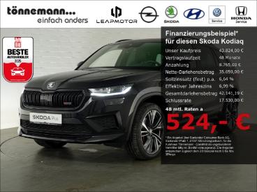 SPOTICAR Skoda Kodiaq Rs Tsi Dsg 4x4+ahk+navi+ruckfahrkamera+matrix Led+ Gebraucht - Suv Benzin Schwarz - Coesfeld - 1201211039_1