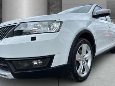 SPOTICAR Skoda Rapid Spaceback Scoutline Tsi Klima Allwetterreifen Gebraucht - Limousine Benzin Weiß - Parchim - 1201291923_4