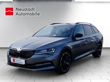 SPOTICAR Skoda Superb Sportline Combi 4x4 Automatik Anhangerkupplung Gebraucht - Limousine Diesel Grau - Elsterwerda - 1201274157_1