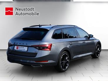 SPOTICAR Skoda Superb Sportline Combi 4x4 Automatik Anhangerkupplung Gebraucht - Limousine Diesel Grau - Elsterwerda - 1201274157_4