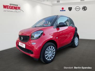 SPOTICAR Smart Fortwo 453 1.0 Klimaautomatik * Tempomat * Radio Basis Gebraucht - Kleinwagen Benzin Rot - Berlin - 1201282343_1