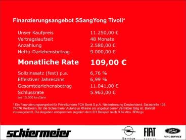 SPOTICAR Ssangyong Tivoli Forward 1.6 Navi+kamera+shz+dab+garantie Gebraucht - Suv Benzin Blau - Rheine - 1201216077_2