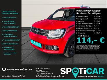 SPOTICAR Suzuki Ignis Comfort+ Navi Led Klimaautom Dab Shz Keyless Entry Gebraucht - Kleinwagen Benzin Rot - Aachen - 1201239747_1