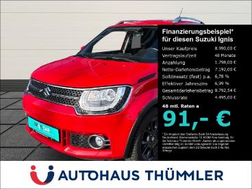 SPOTICAR Suzuki Ignis Comfort+ Navi Led Klimaautom Dab Shz Keyless Entry Gebraucht - Kleinwagen Benzin Rot - Aachen - 1201273246_1