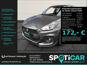 SPOTICAR Suzuki Swift Sport Navi Led Klimaautom Dab Shz Keyless Entry Keyless Gebraucht - Kleinwagen Benzin Grau - Aachen - 1201212475_1