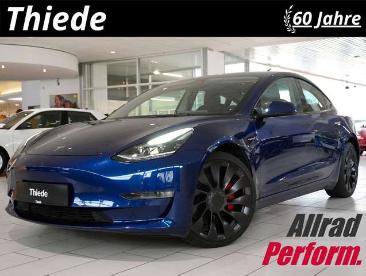 SPOTICAR Tesla Model 3 Performance Dual-motor Navi/led/kamera Gebraucht - Limousine Benzin Blau - Schöningen - 1201188188_1