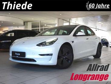 SPOTICAR Tesla Model 3 Longrange Dual-motor Navi/kamera/dab/ahk Gebraucht - Limousine Elektro Weiß - Schöningen - 1201246237_1