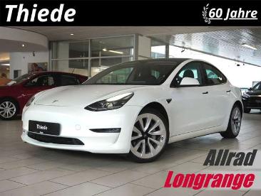 SPOTICAR Tesla Model 3 Longrange Dual-motor Navi/kamera/dab/amd Gebraucht - Limousine Elektro Weiß - Schöningen - 1201280235_1