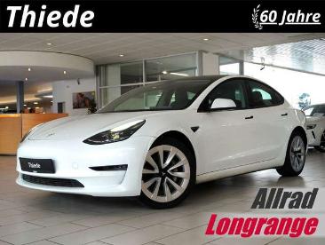 SPOTICAR Tesla Model 3 Longrange Dual-motor Navi/kamera/dab/amd Gebraucht - Limousine Elektro Weiß - Schöningen - 1201327989_1