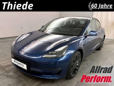 SPOTICAR Tesla Model 3 Performance Dual-motor Navi/sport/sh/amd Gebraucht - Limousine Elektro Blau - Schöningen - 1201359813_1