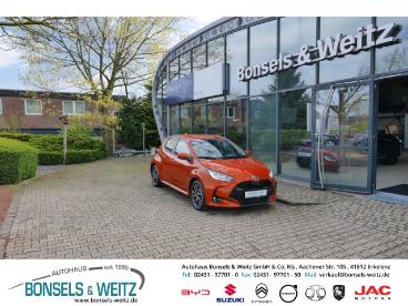 SPOTICAR Toyota Yaris Hybrid 1,5 Teamd Led Apple Carplay Android Auto Kl Gebraucht - Kleinwagen Hybrid Orange - Erkelenz - 1201273025_1