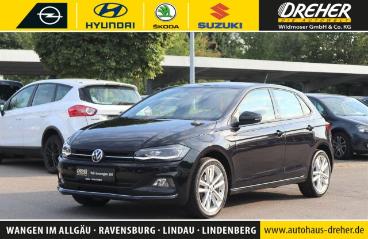 SPOTICAR Volkswagen Polo 1.5 Tsi Highline Navi/led/kamera/dab/lm Bc Gebraucht - Kleinwagen Benzin Schwarz - Wangen Im Allgäu - 1201321119_1