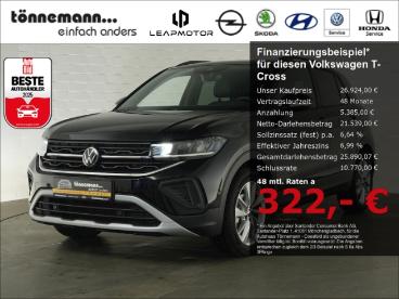 SPOTICAR Volkswagen T-cross Goal Tsi Dsg+ahk+navi+ruckfahrkamera+sitzheizung+i Gebraucht - Suv Benzin Schwarz - Coesfeld - 1201299327_1