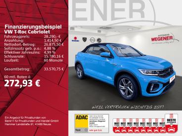 SPOTICAR Volkswagen T-roc Cabriolet 1.5 Tsi R-line Navi*iq*carplay Gebraucht - Suv Benzin Blau - Berlin - 1201271687_2